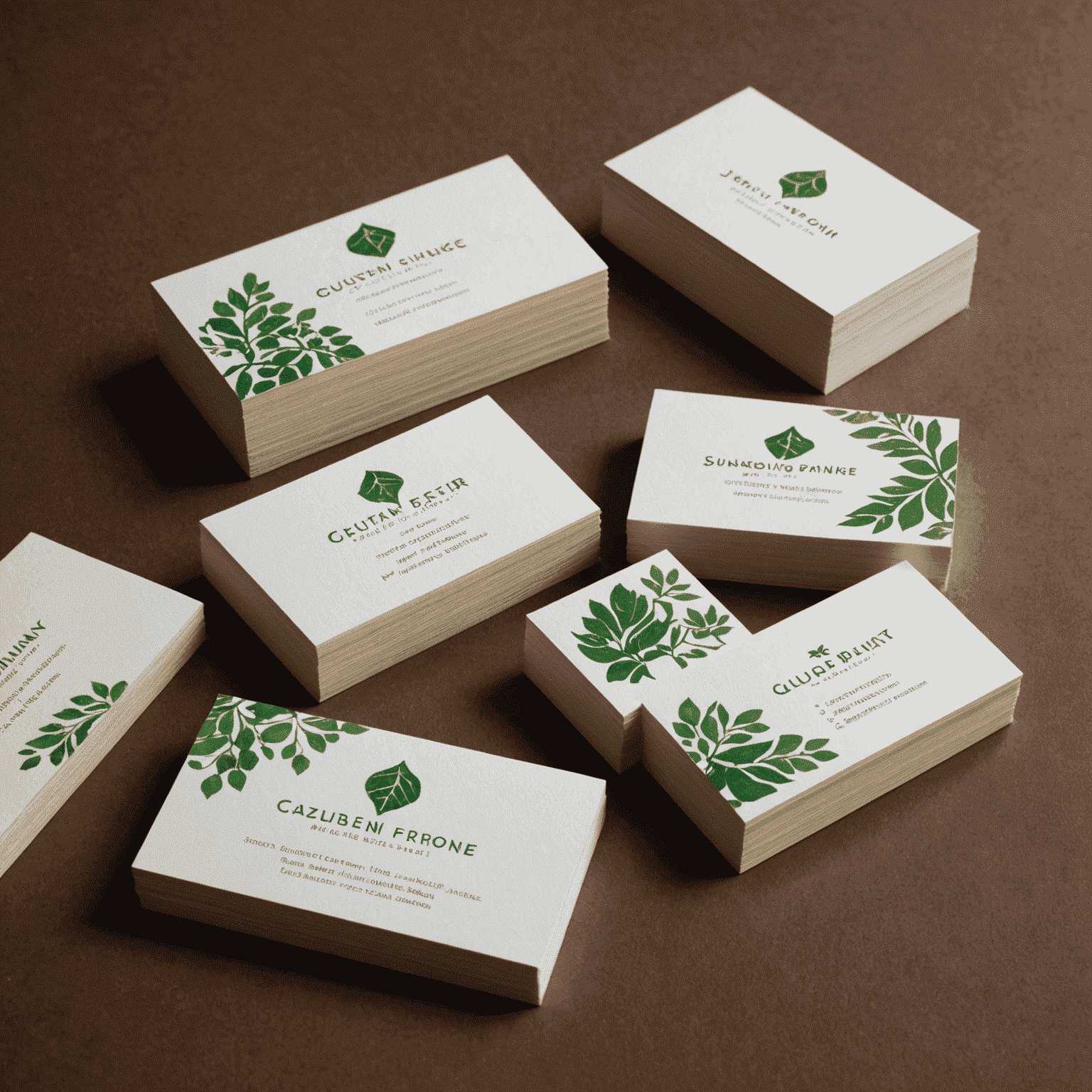 Demonstration of various advanced printing techniques on custom business cards