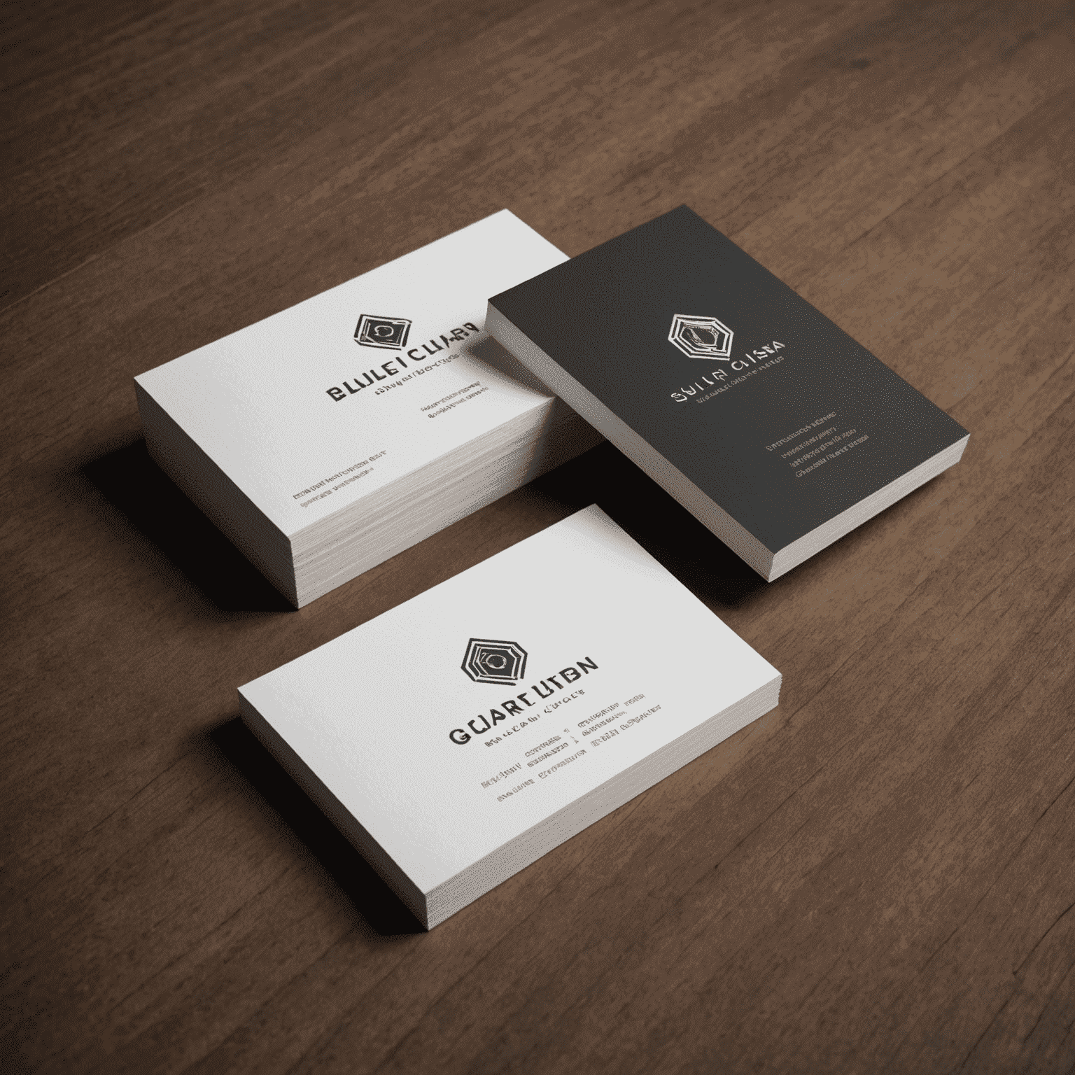 High-quality business cards being printed with various finishes and premium paper stocks